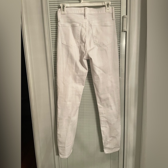 J.Crew 9” Mid-Rise White Skinny Jean - Picture 2 of 3